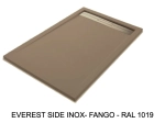 Receveur de douche caniveau, haut de gamme, Largeur 65 à 210 X 65 à 100 cm, résine pleine masse anti glissante PN24, 10 couleurs, Garantie 5 ans, Livraison rapide et offerte